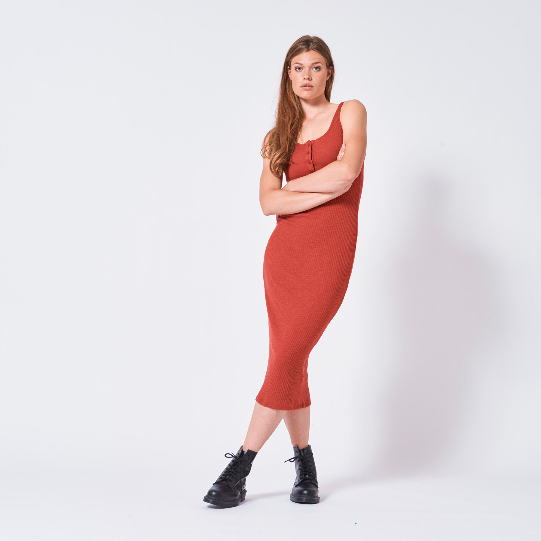 Dames Jurk Dolly Bruin Online Kopen America Today