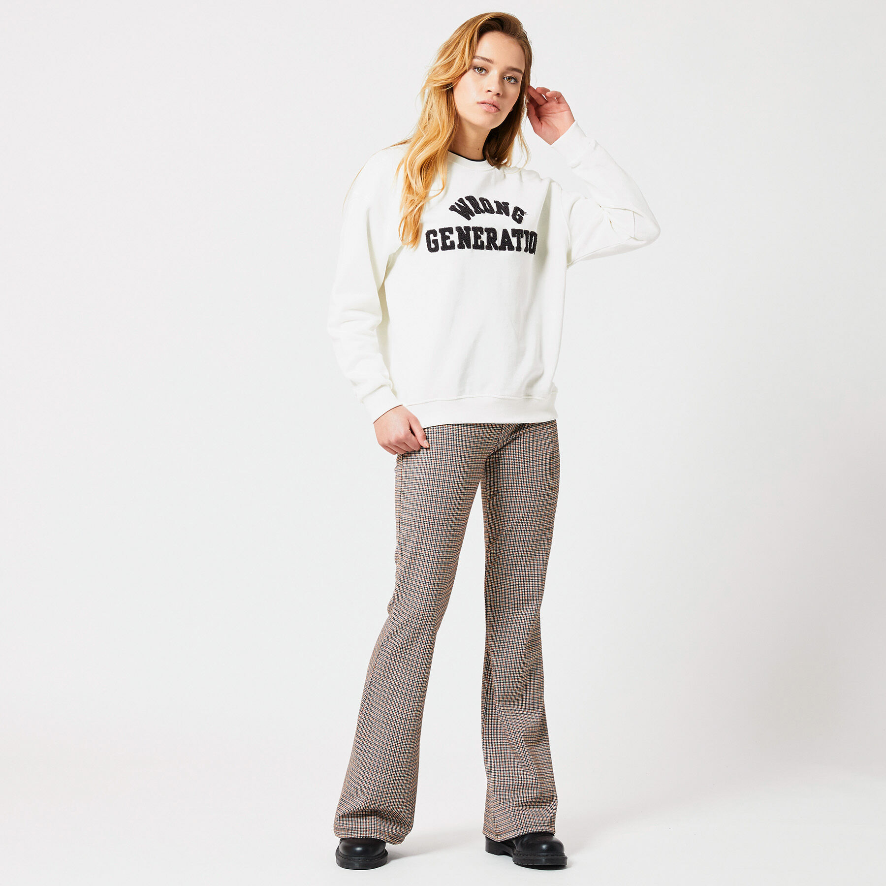 Legging Charly Shorty Lilac check