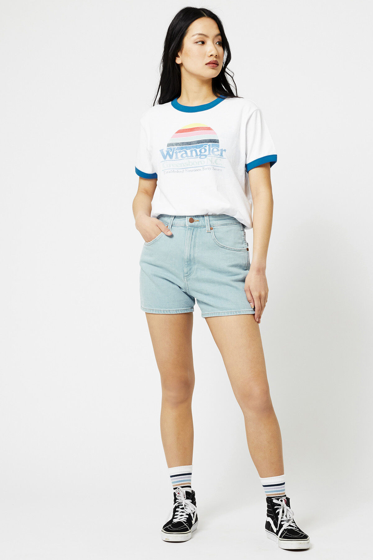 Wrangler on sale mom shorts