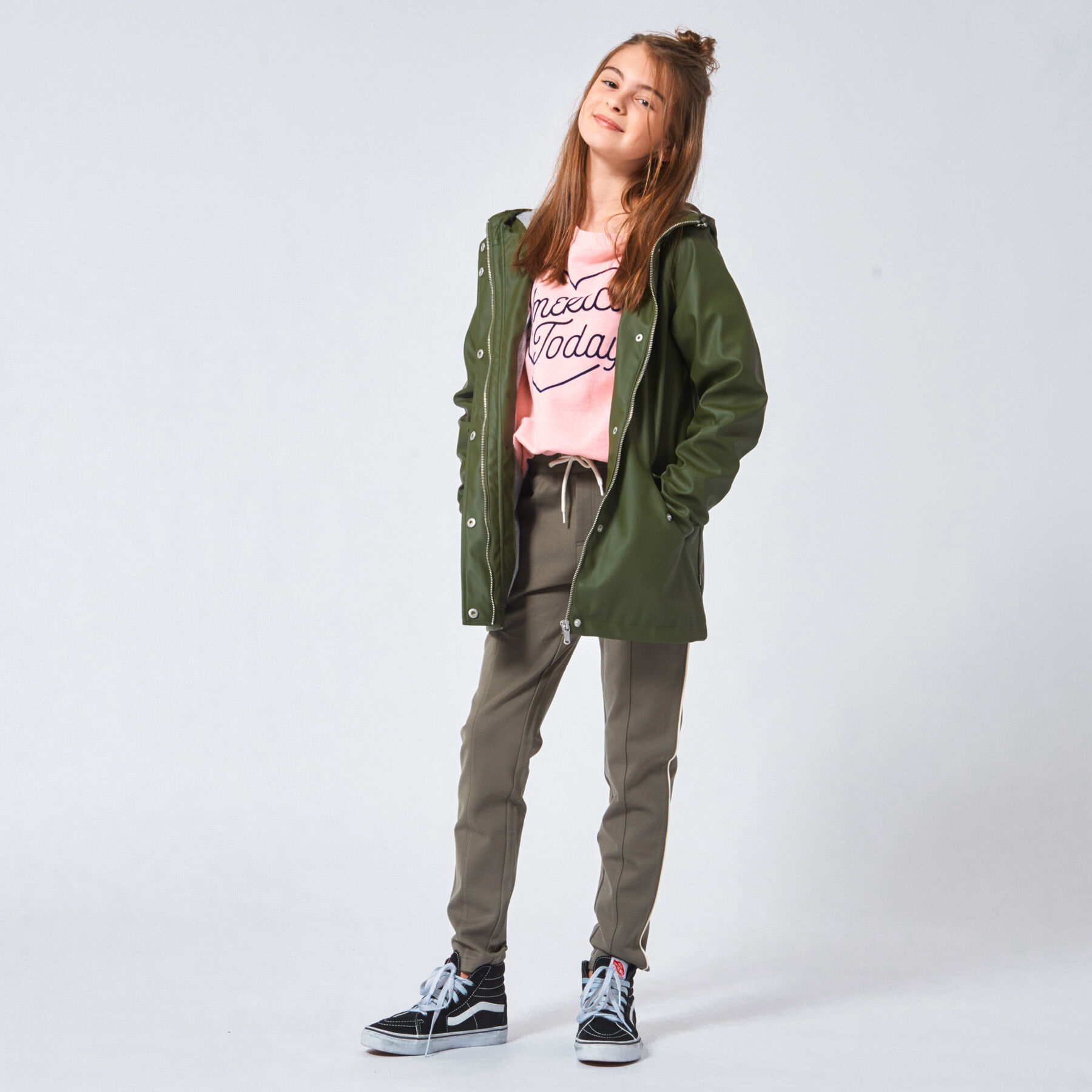girls green jacket