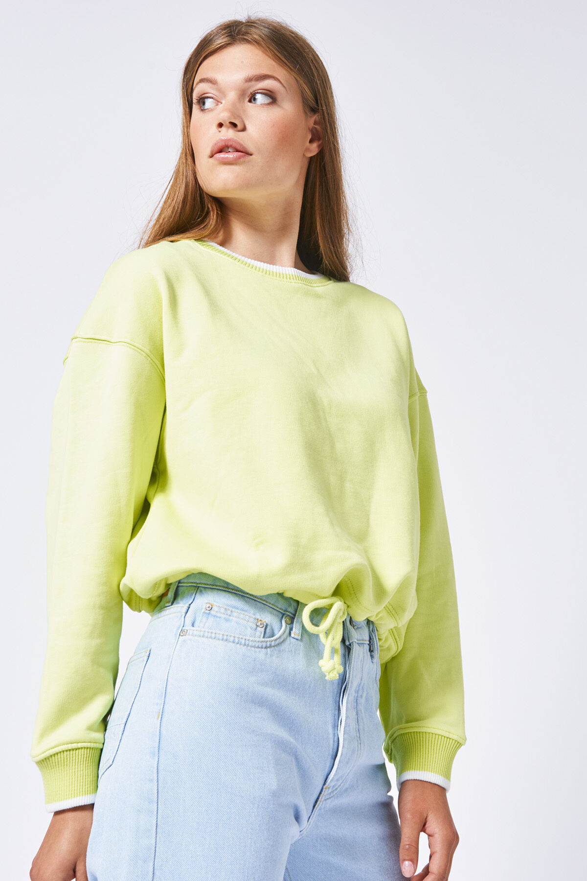 Women Sweater Sofie neon Lime America Today