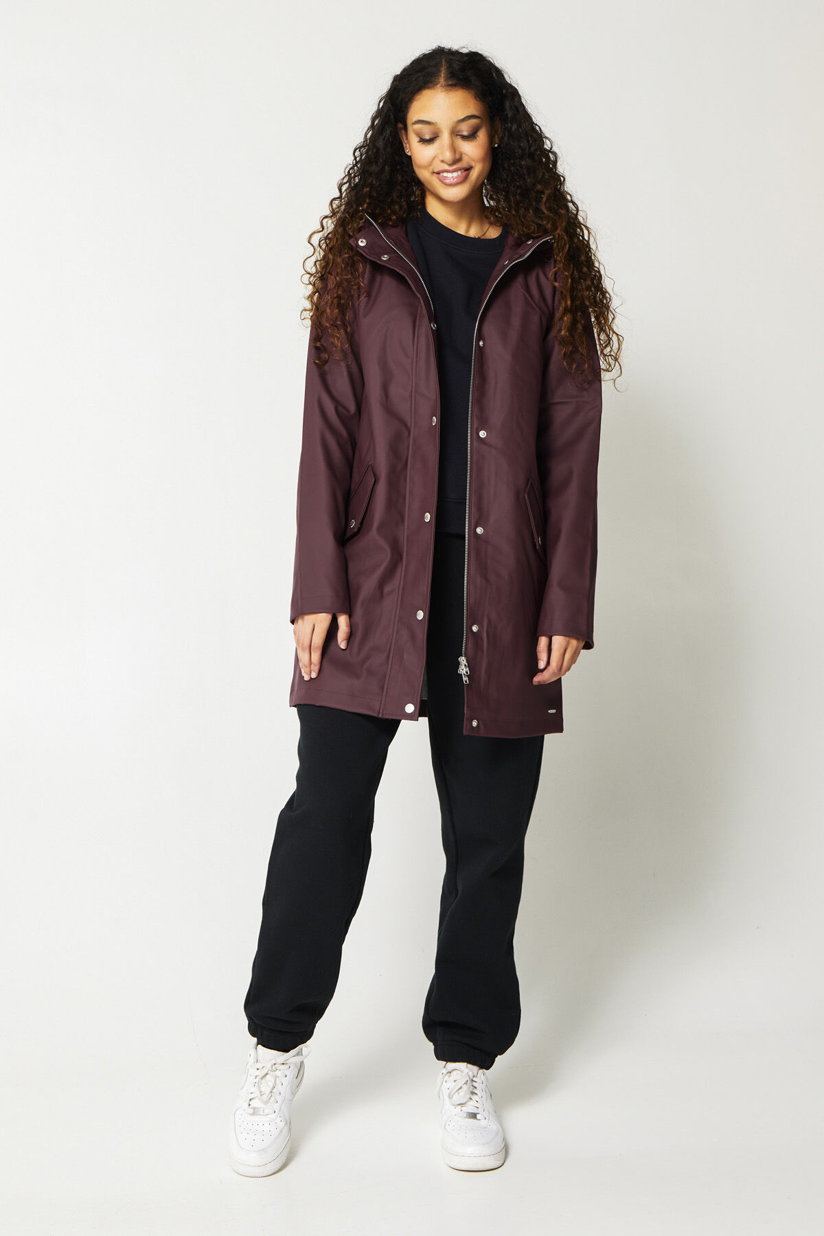 Women Rain jacket Janice Burgundy America Today