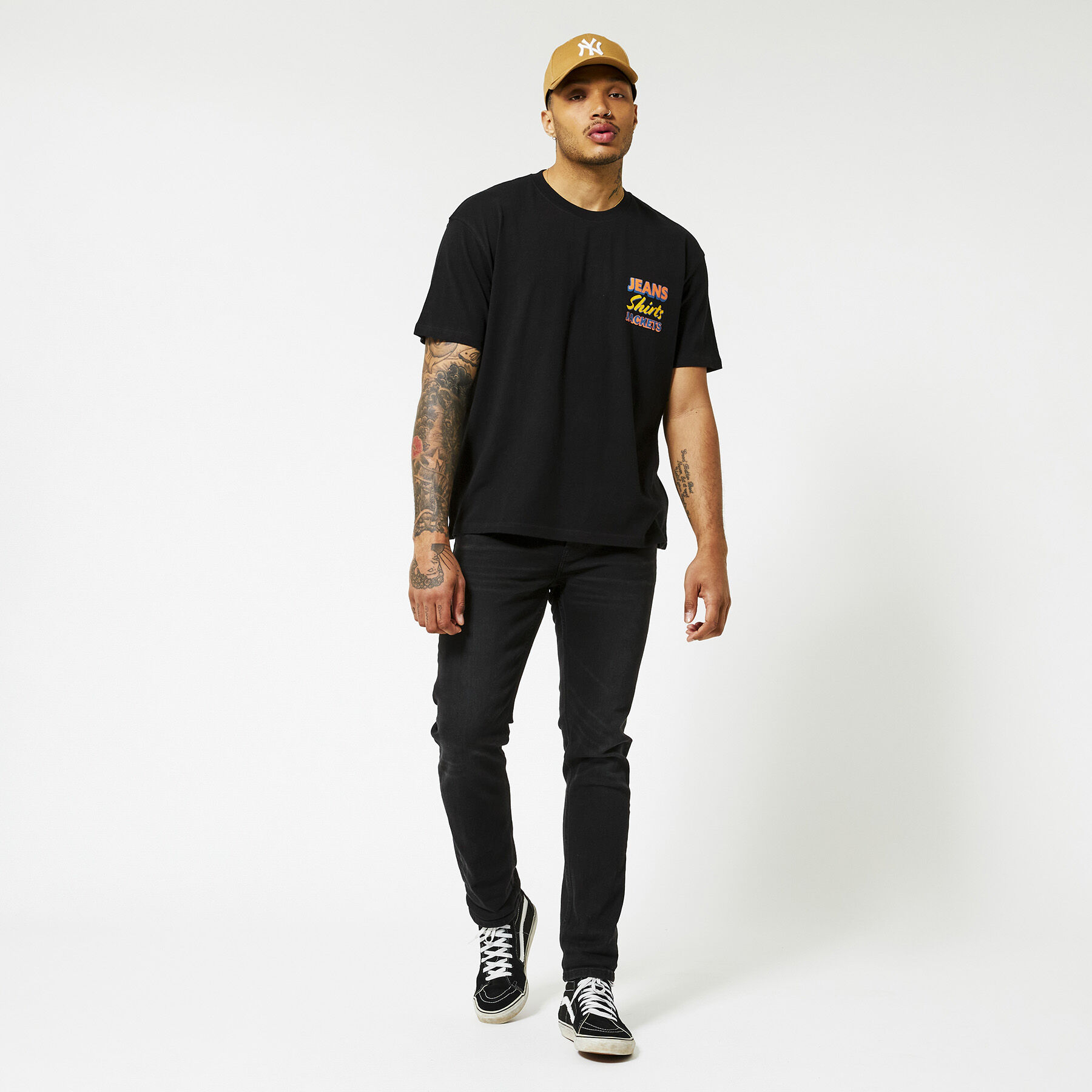 Short sleeve text tee image number 6