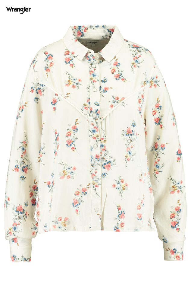 Blouse collar Flower Shirt image number 0