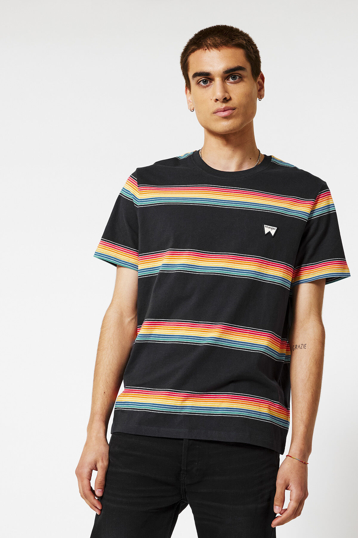 Short sleeve rainbow tee image number 1
