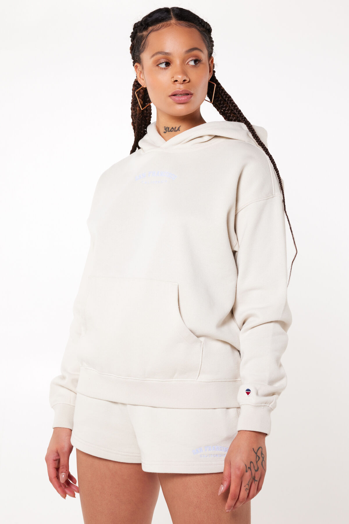 Champion uo exclusive reverse store weave boyfriend hoodie sweatshir