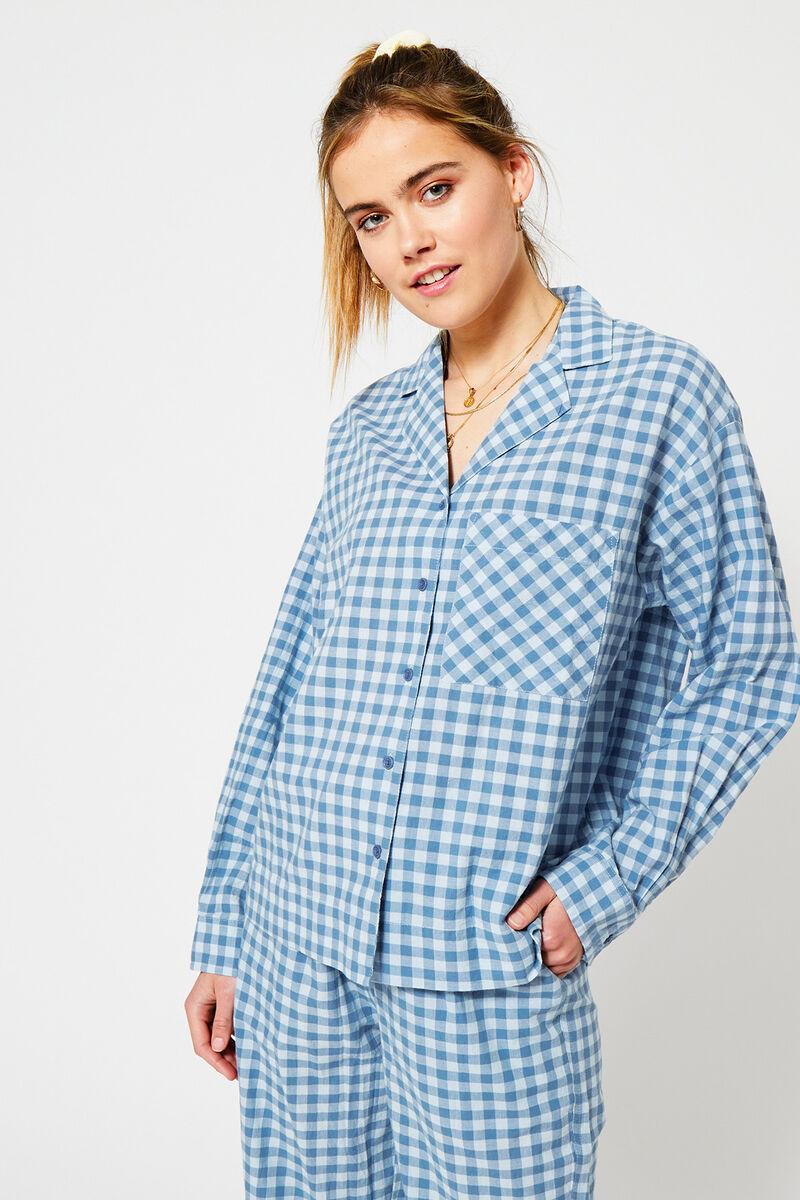tweede Alsjeblieft kijk Hoeveelheid geld Dames Pyjama Loyce top Medium blue | America Today