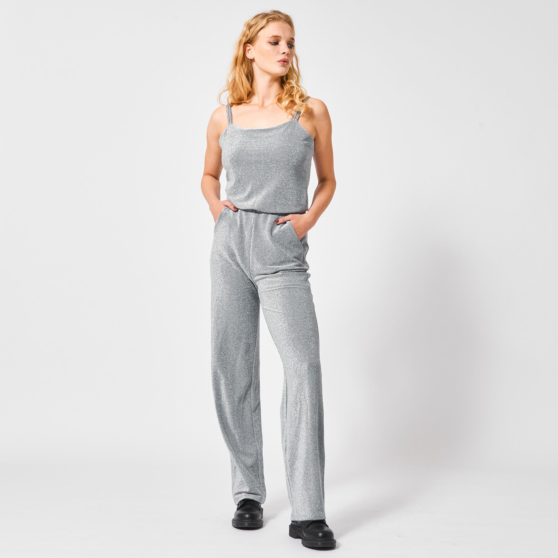 grey jump suits