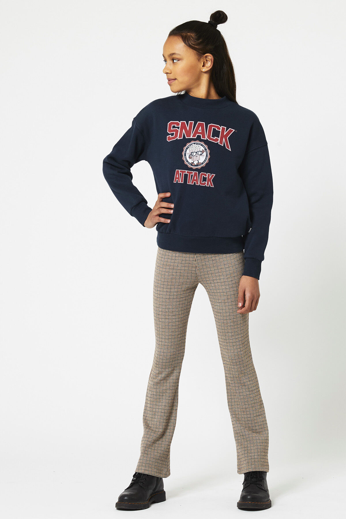 Flared pants Coco check Jr. image number 0