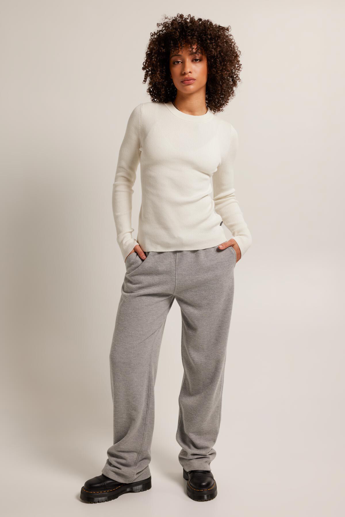 Damen Jogginghose Cami Mid grey melange | America Today