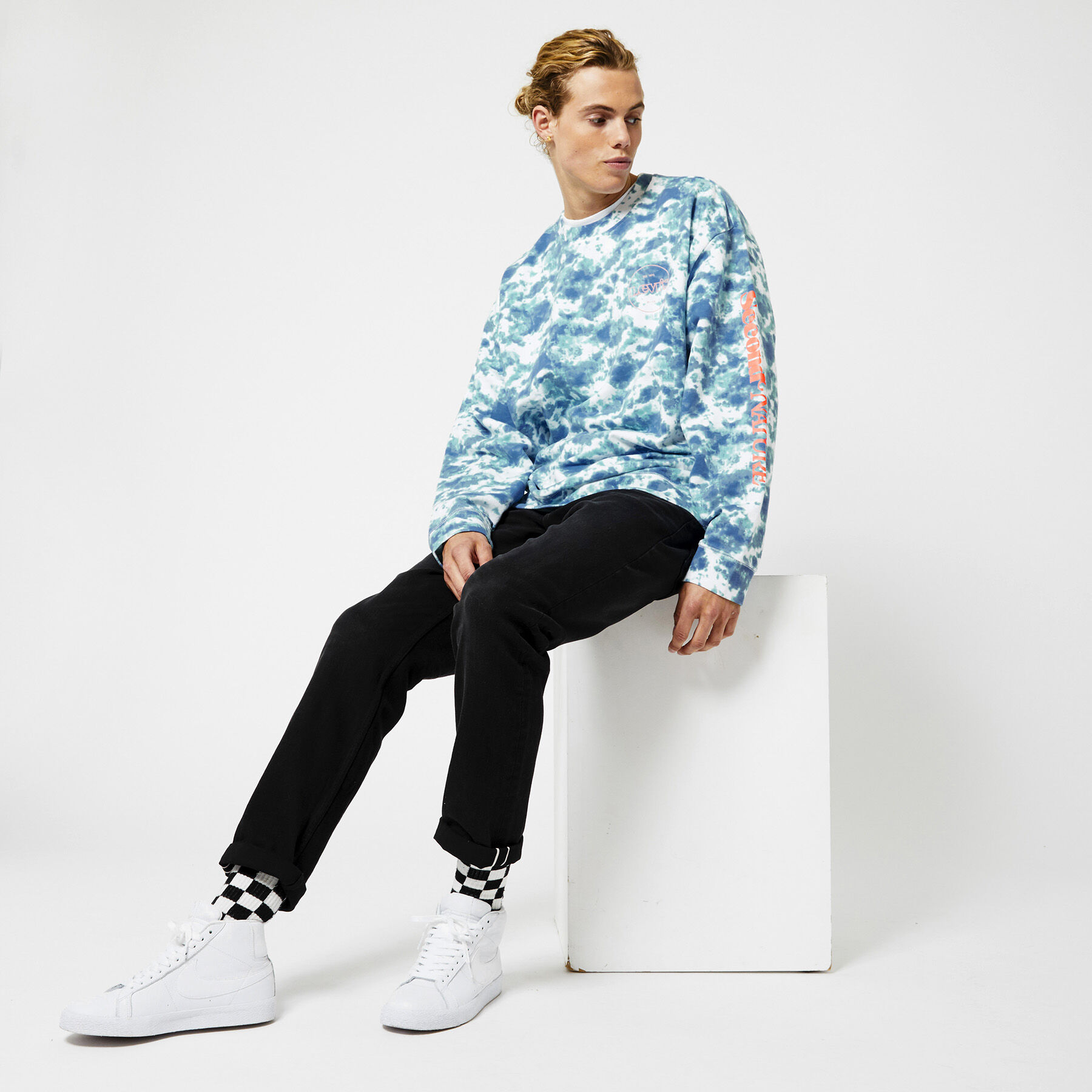 Sweater New oversized crew TD image number 6