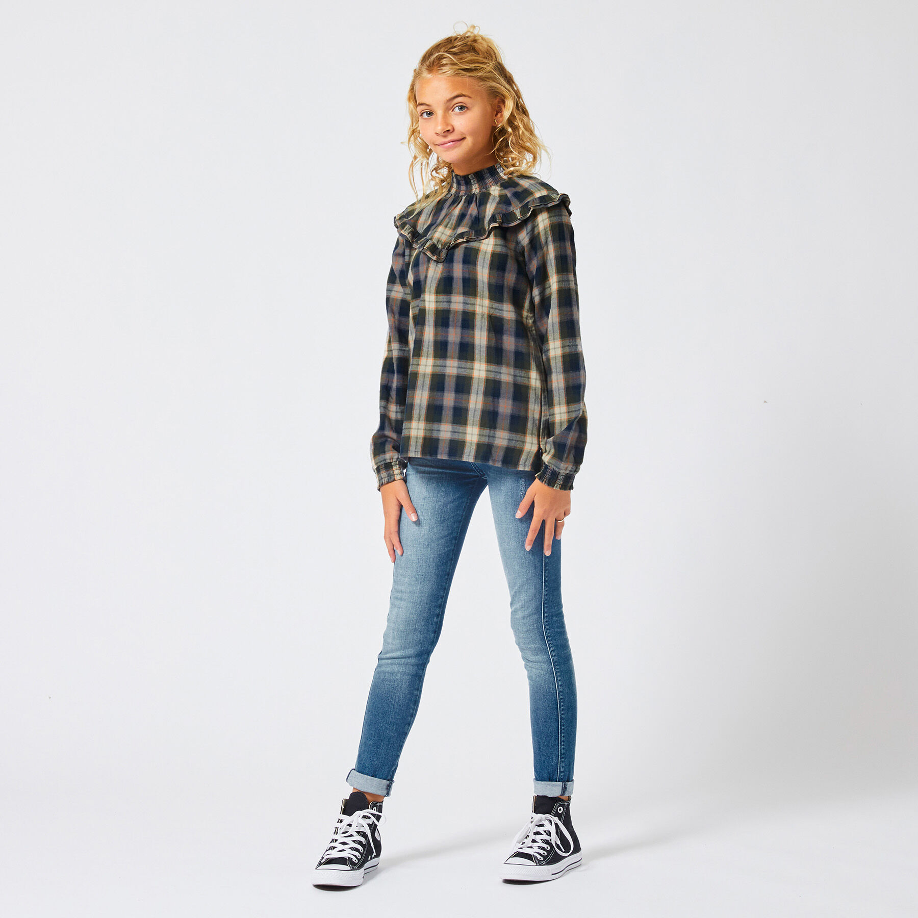 Blouse Bowdy check Jr.