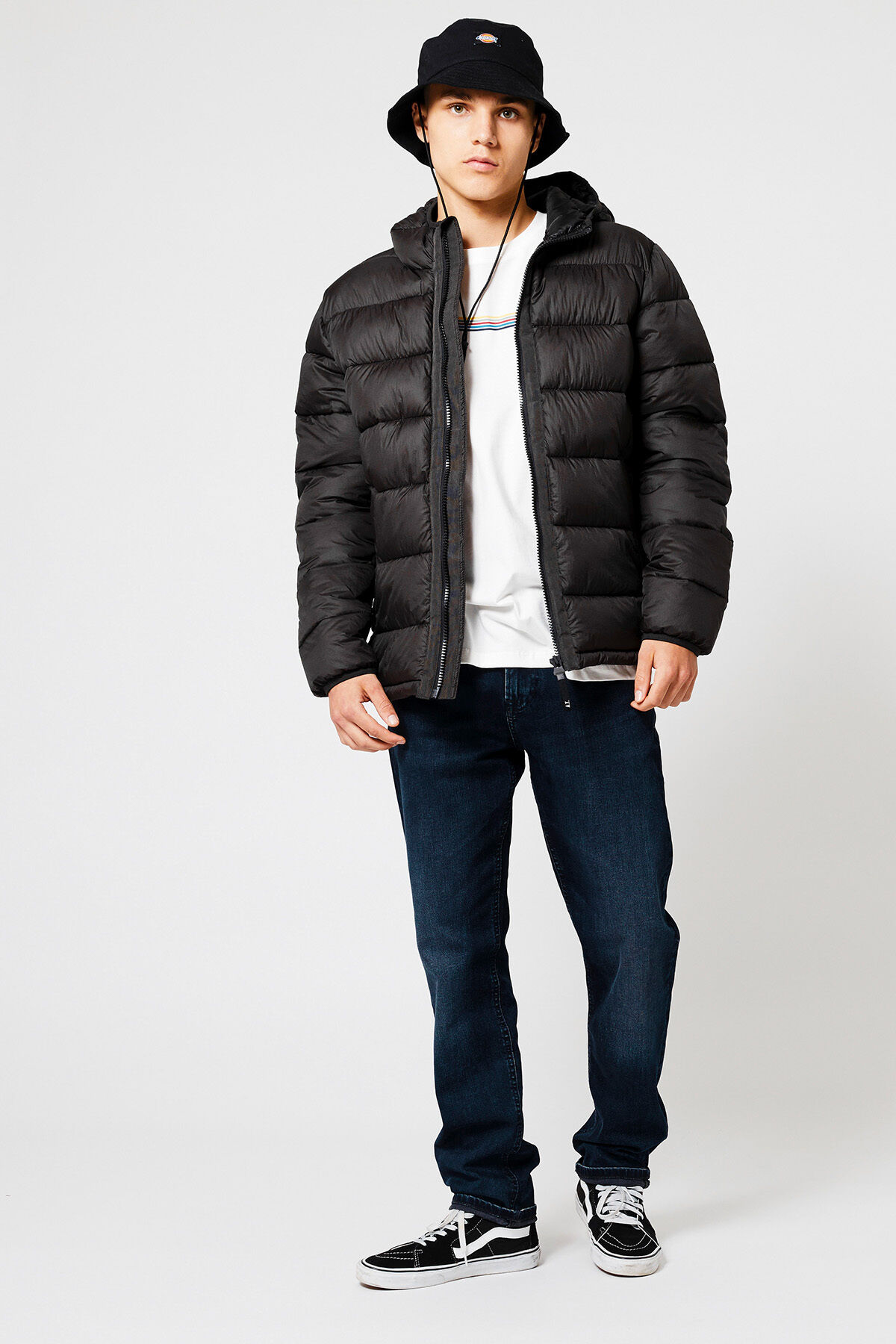 Men Padded jacket short Dark army | America Today