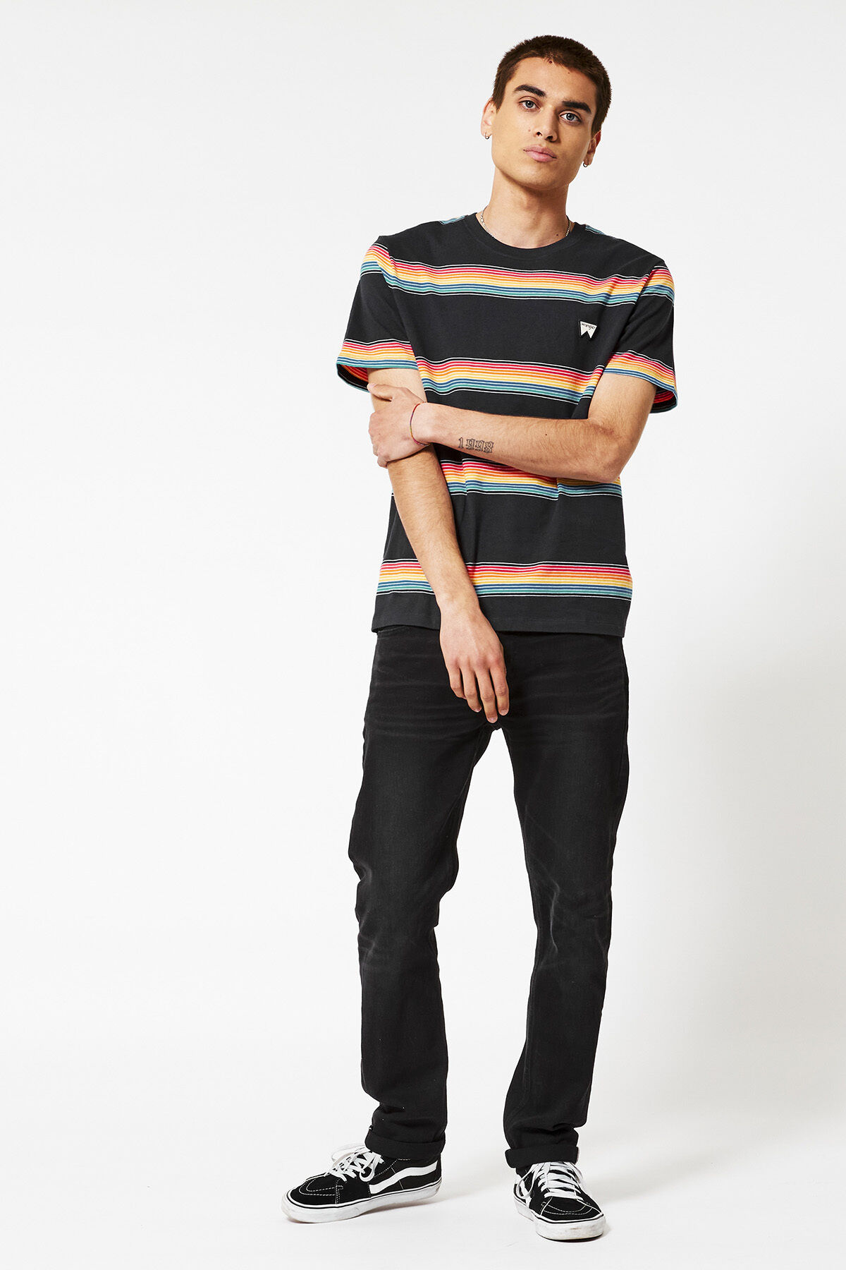 Short sleeve rainbow tee image number 0