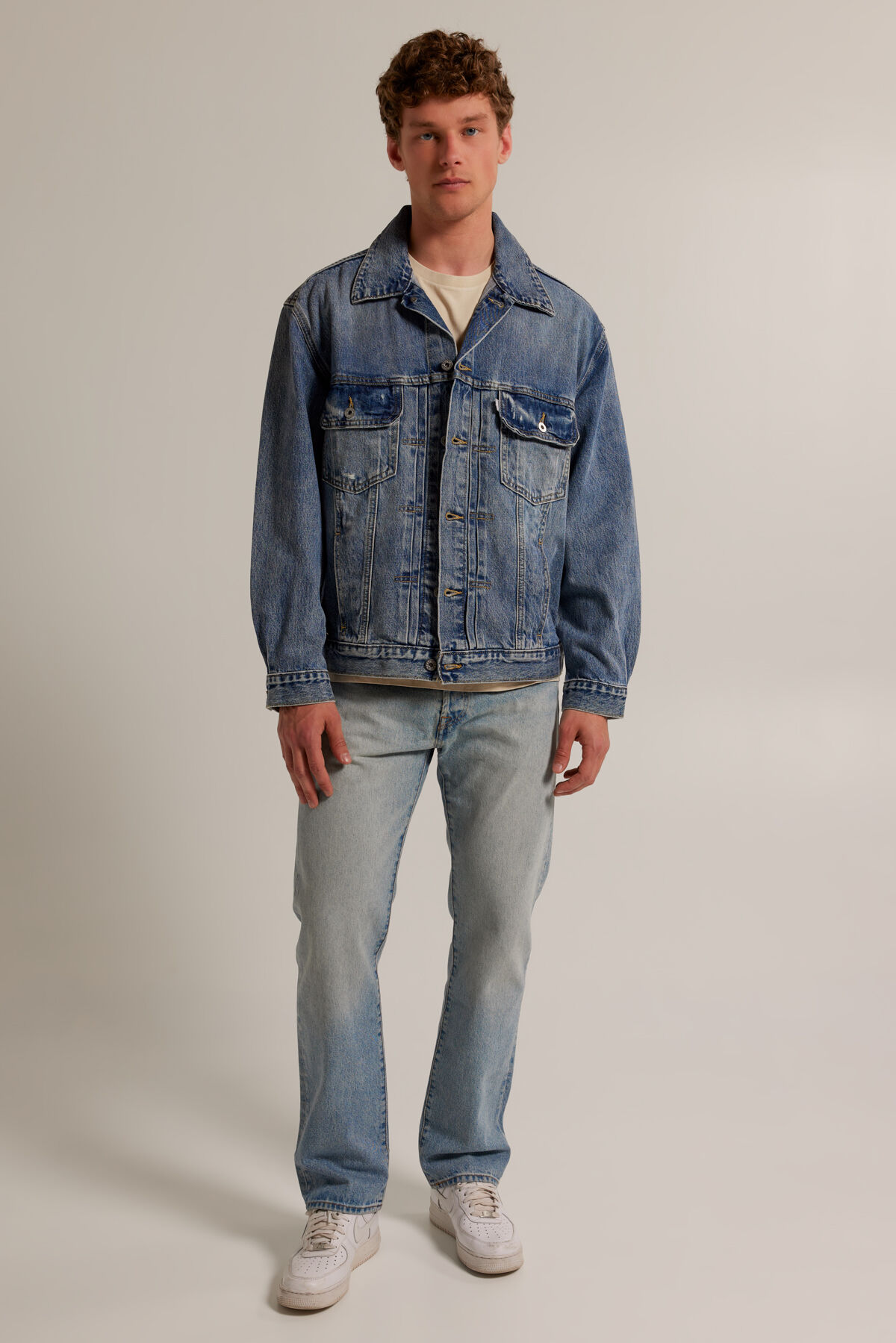 Men Levi s Trucker jacket Denim blue America Today