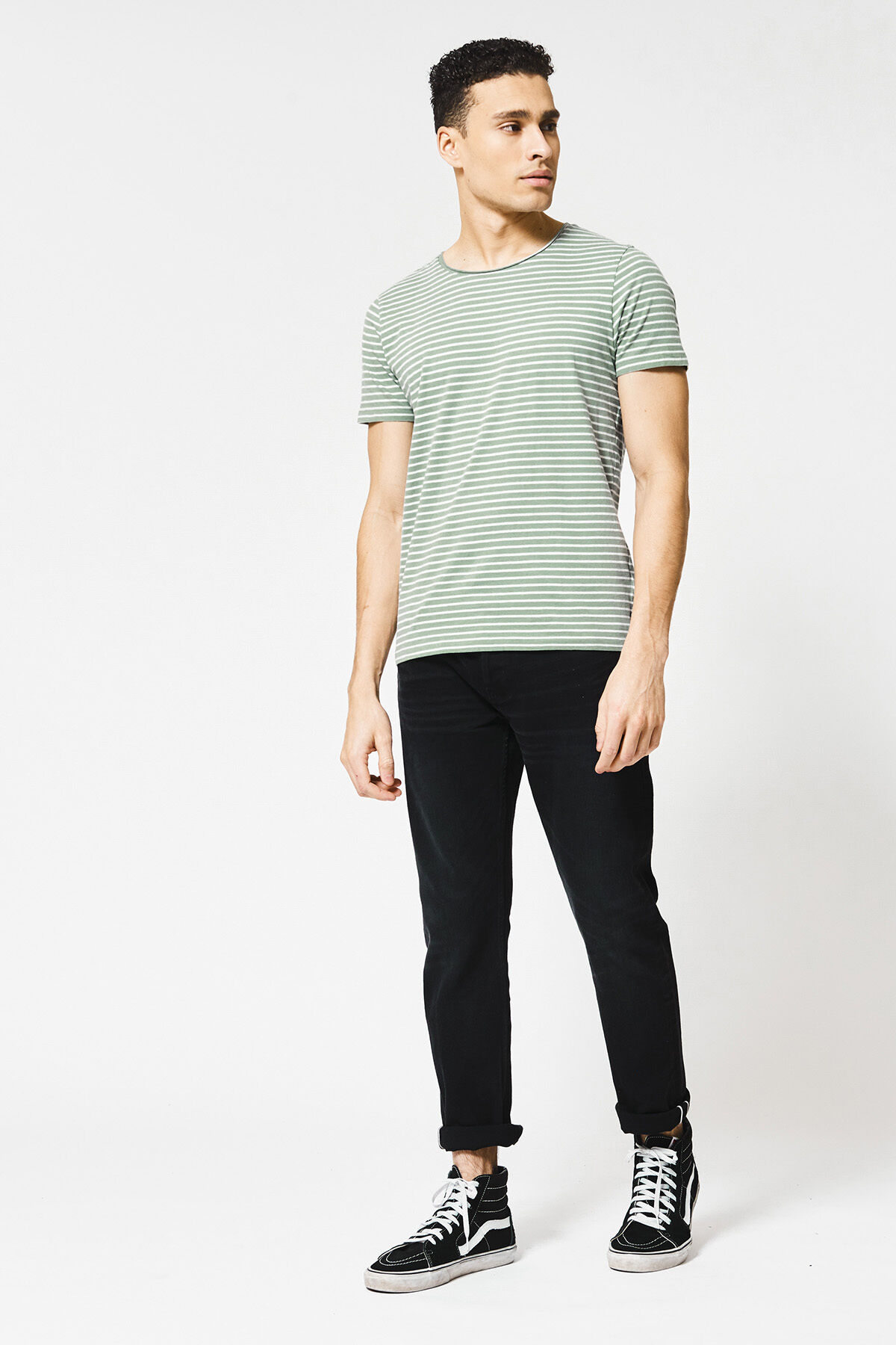 Men T-shirt White/green | America Today