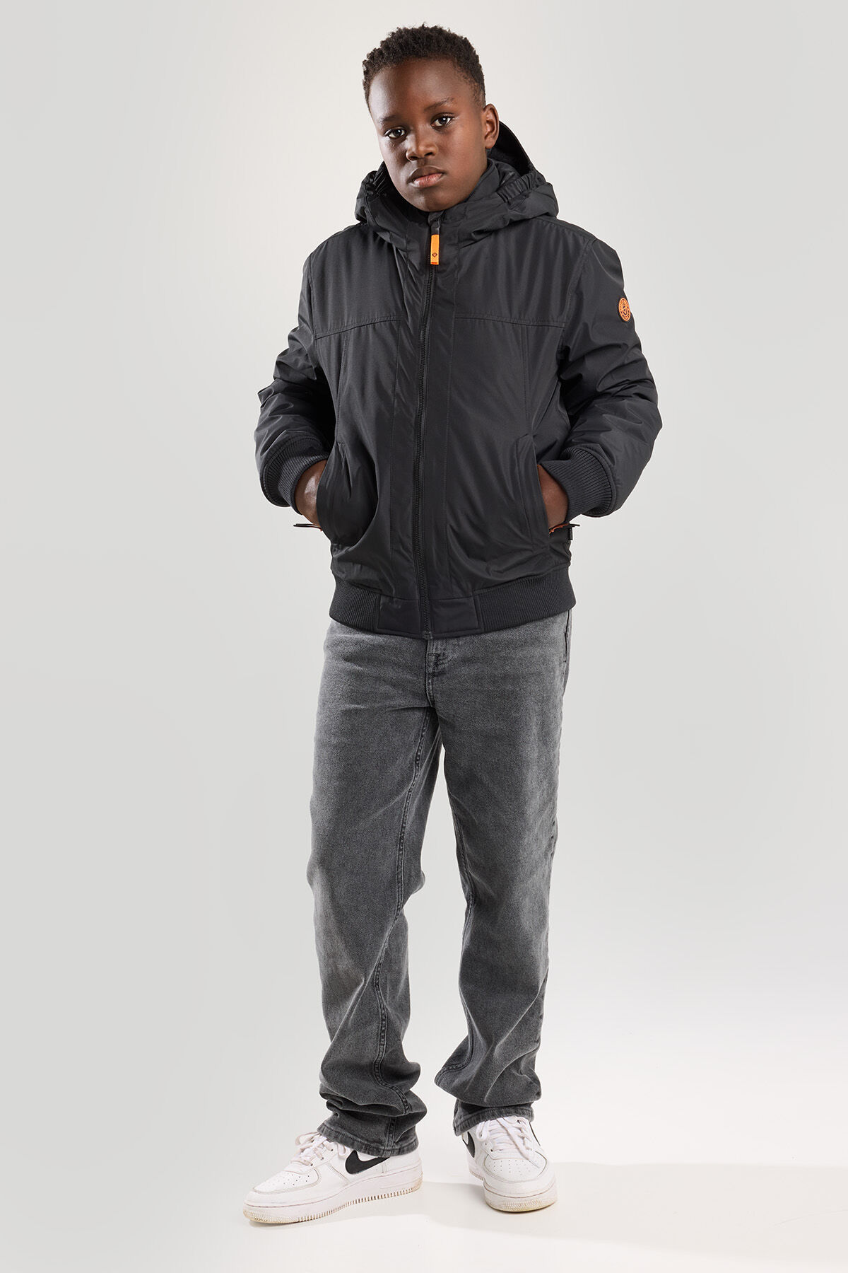 Boys Hooded bomber Justin Jr Black America Today
