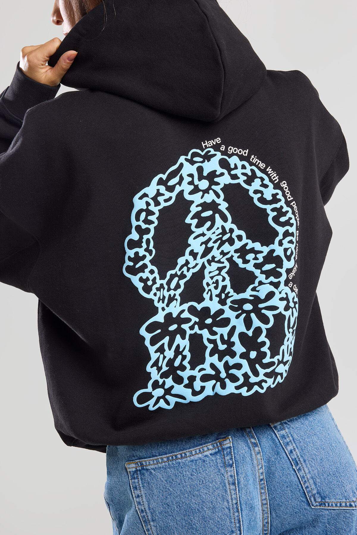 Damen Dr Denim Debbie Hoodie Black America Today