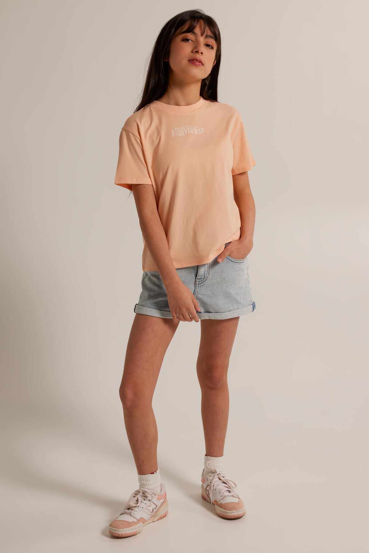 Denim short Lucy Jr image number 1