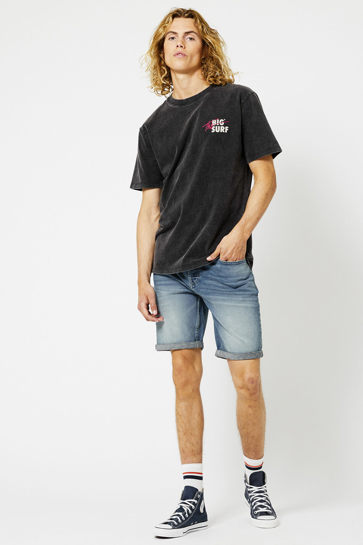 Jogdenim short Robert jog image number 0