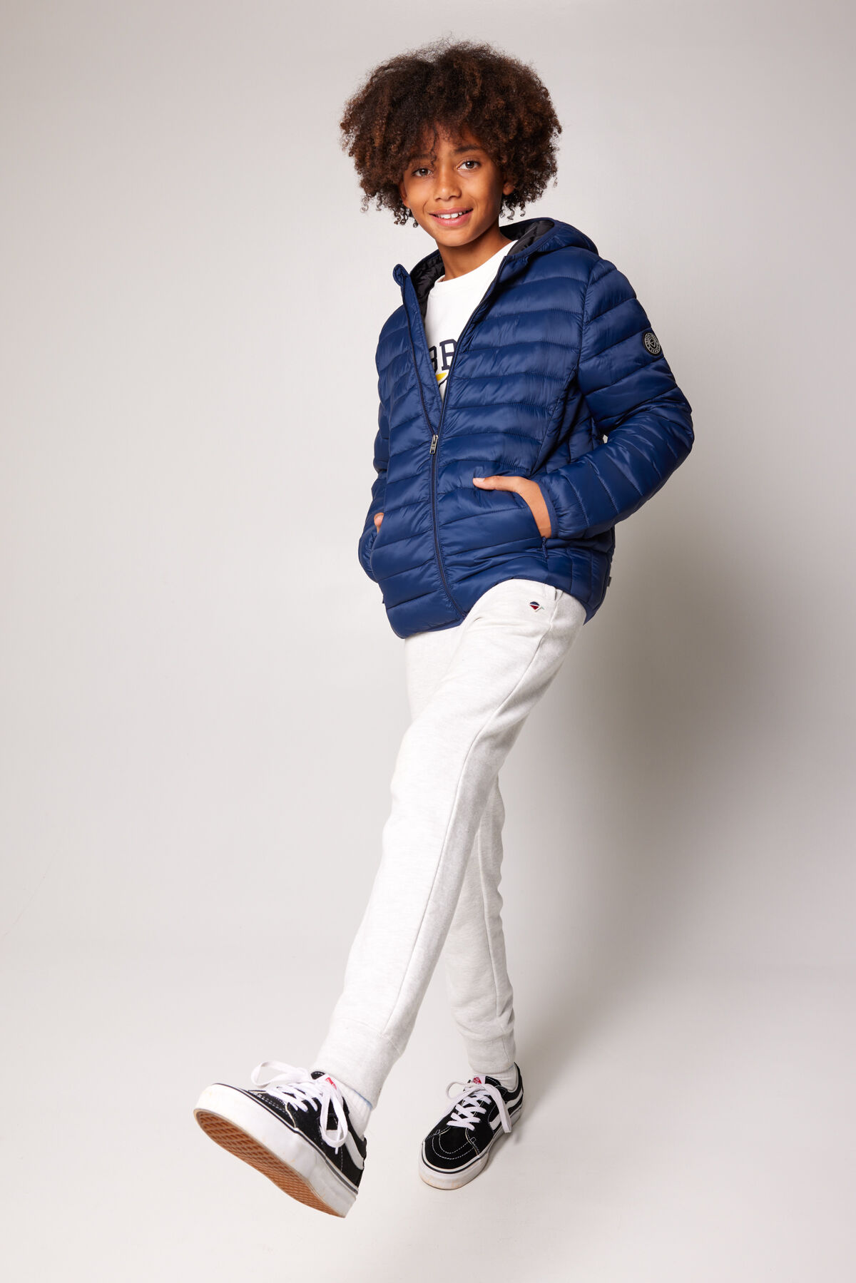 Boys blue winter jacket sales