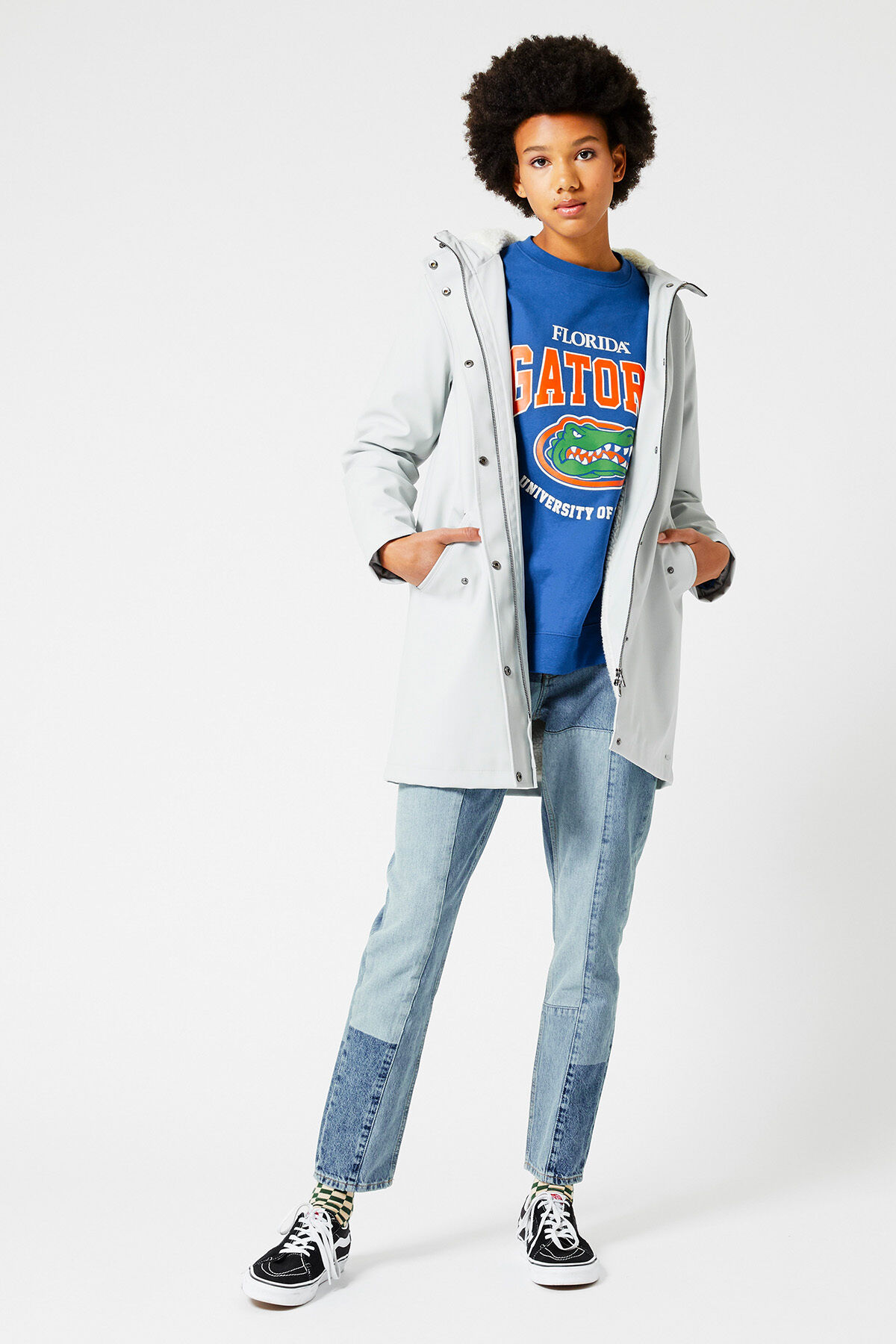 Women Raincoat Janice Teddy Light grey 
