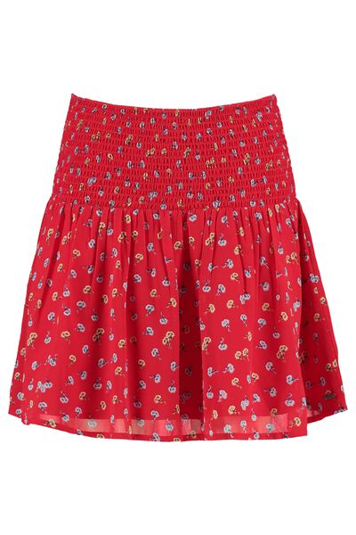 Pleated skirt with all-over print