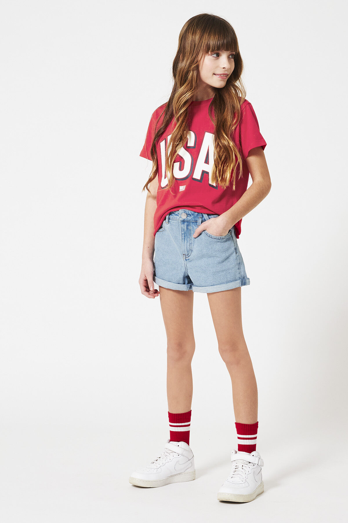 Denim short Lucy JR image number 0