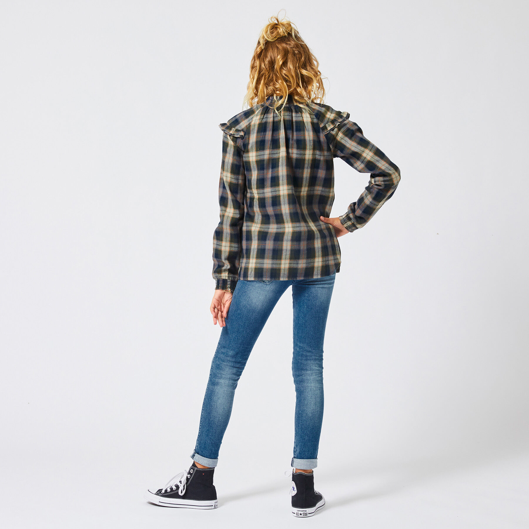 Blouse Bowdy check Jr.