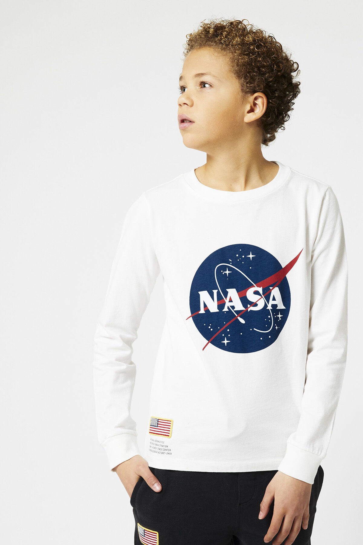 Boys NASA Longsleeve with print Off white