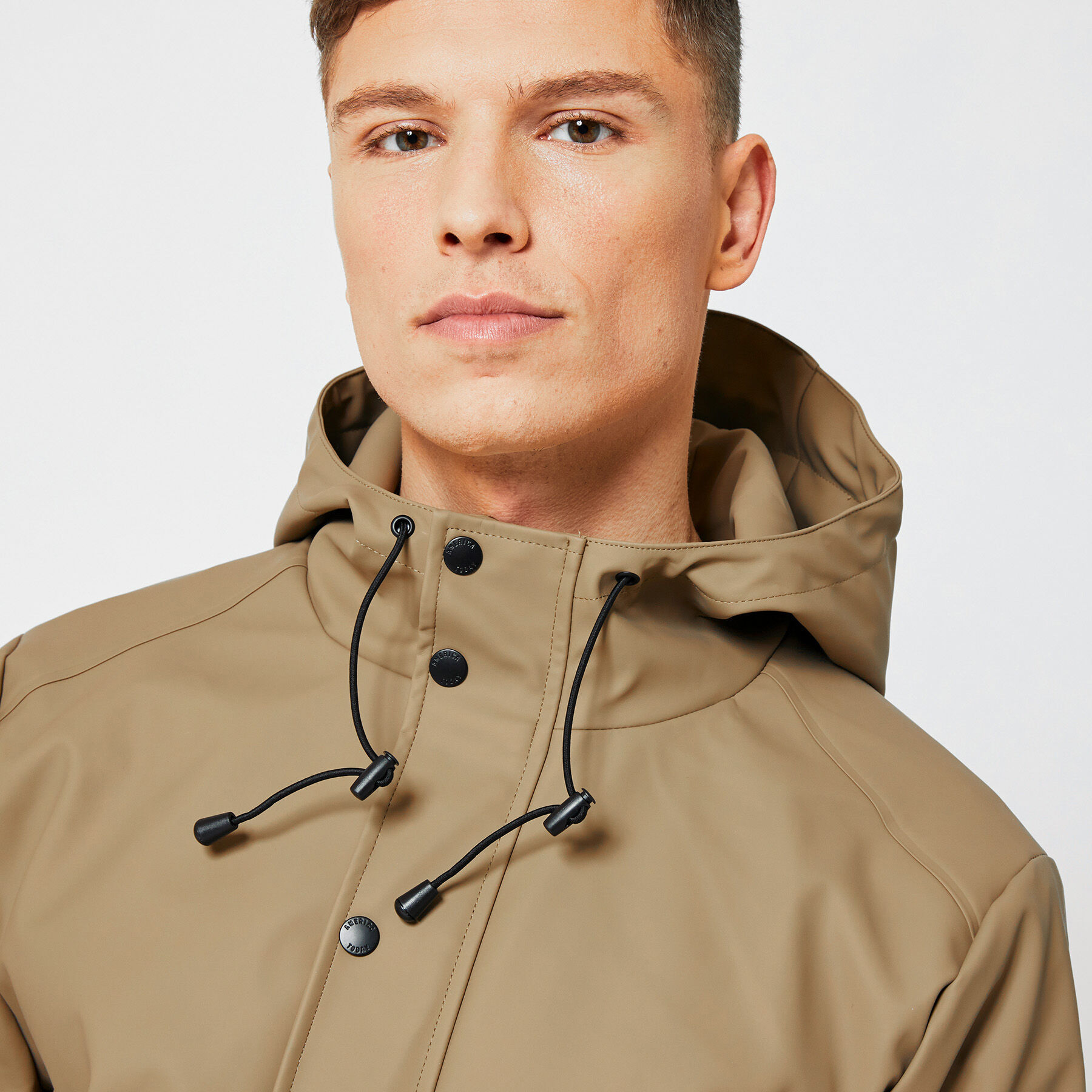 Men Raincoat made of recycled polyester Brown Buy Online