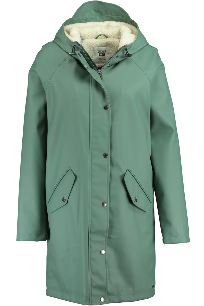 Giacca Impermeabile ONLY Con Fodera Teddy | Pioggia E Vento | Cappuccio Regolabile Per Donna - Foto 5