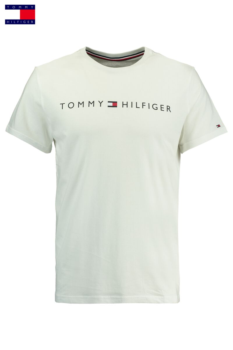 Men T Shirt Tommy Hilfiger Logo Flag White Buy Online