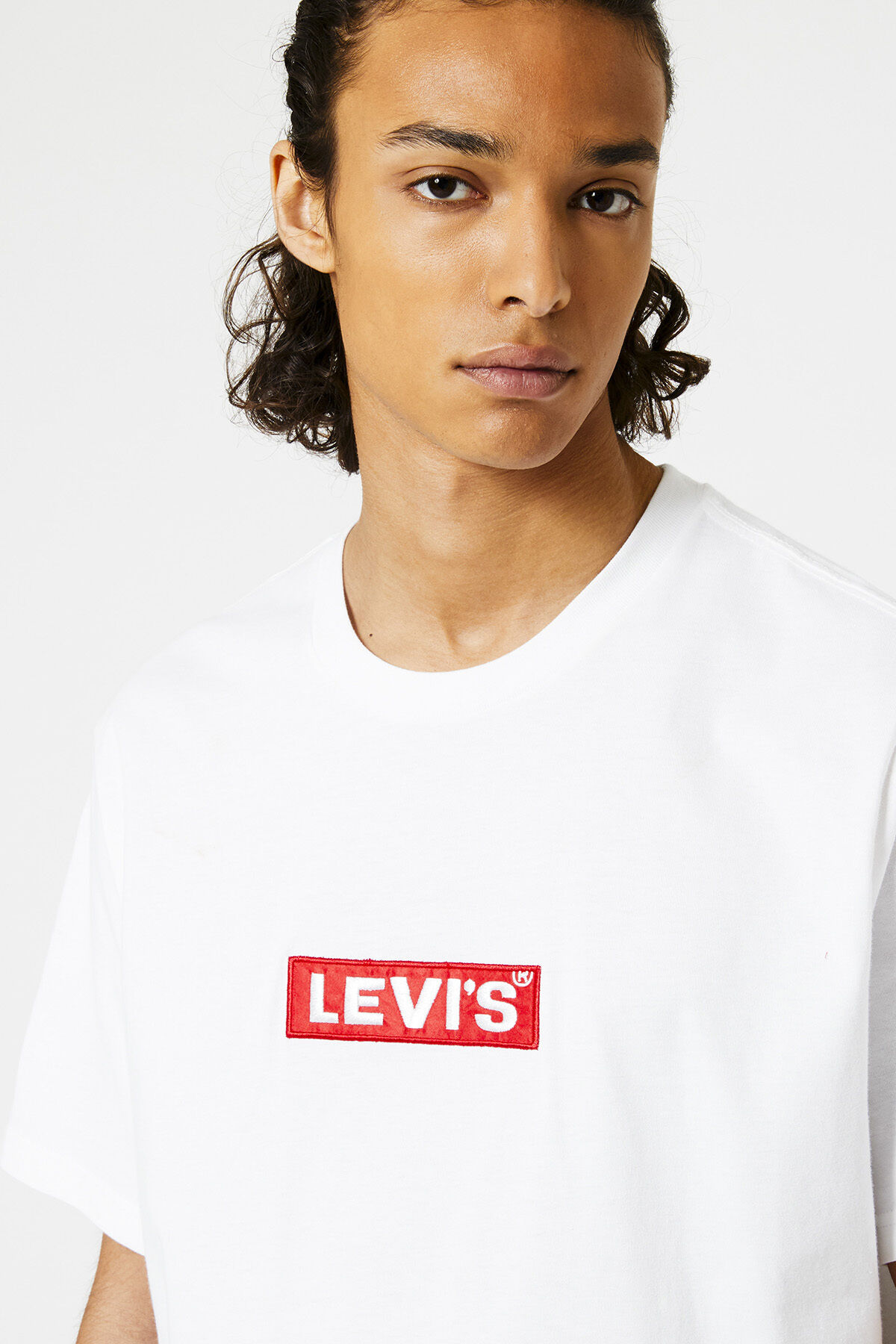 Men Levi s Relaxed Boxtab Tee White America Today