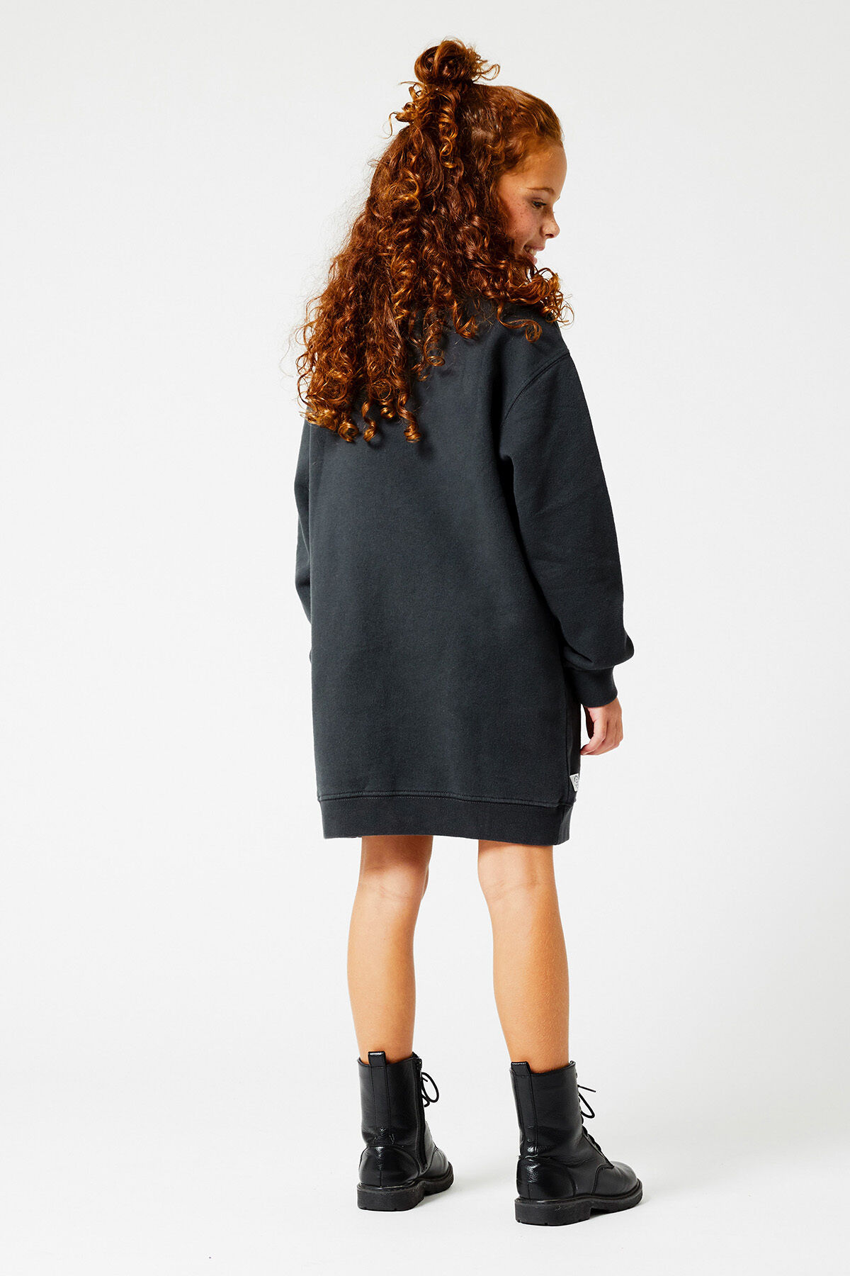 Meisjes Sweater jurk Washed black America Today