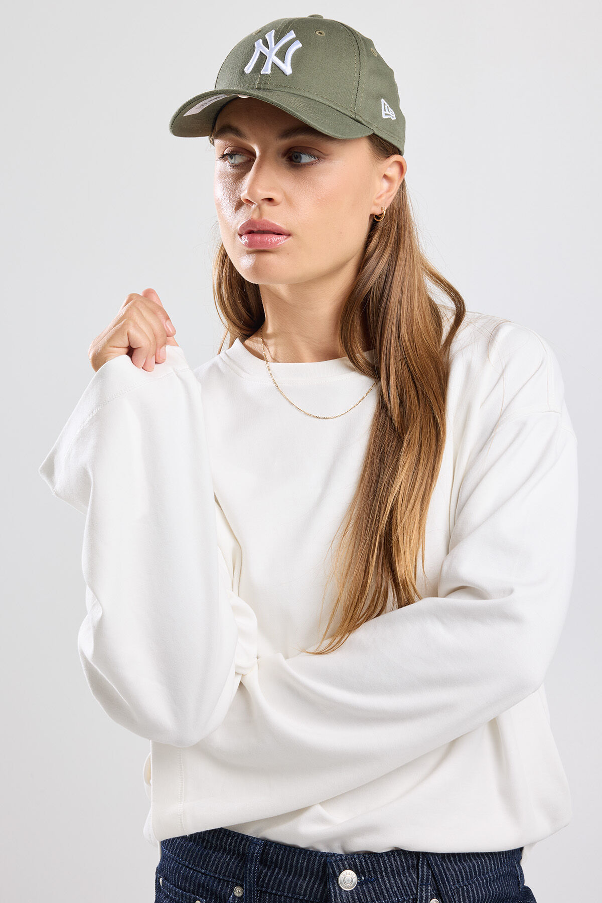 Dames Longsleeve Lilly Off white America Today