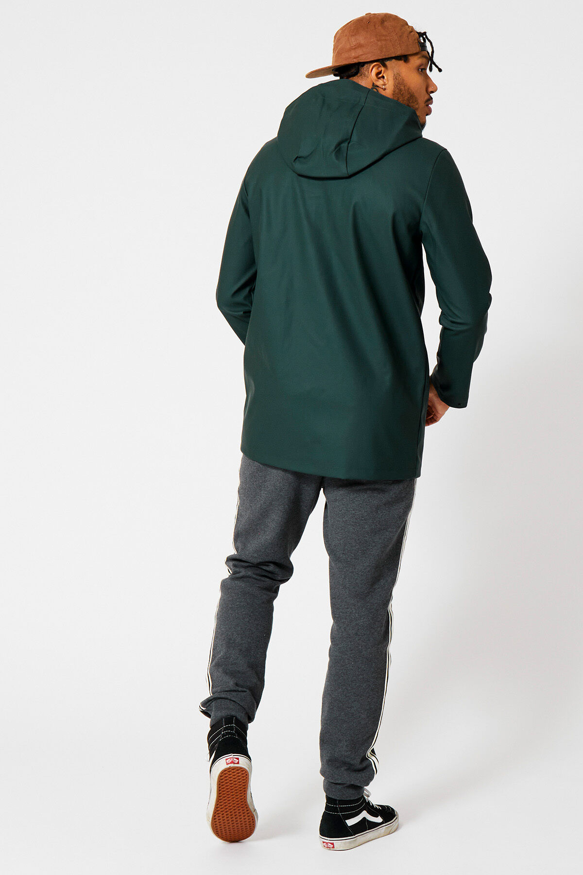 Dark green waterproof jacket top