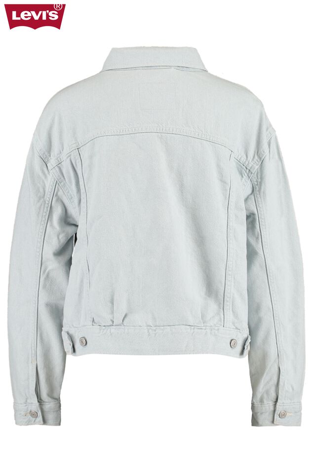 Spijkerjasje Oversized utility trucker image number 5