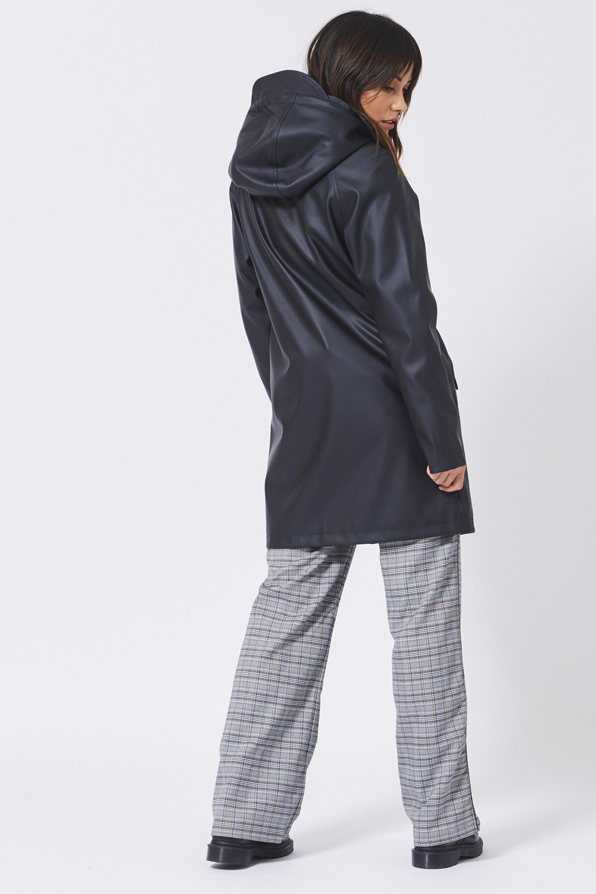 Dames Regenjas Janet Long Navy America Today
