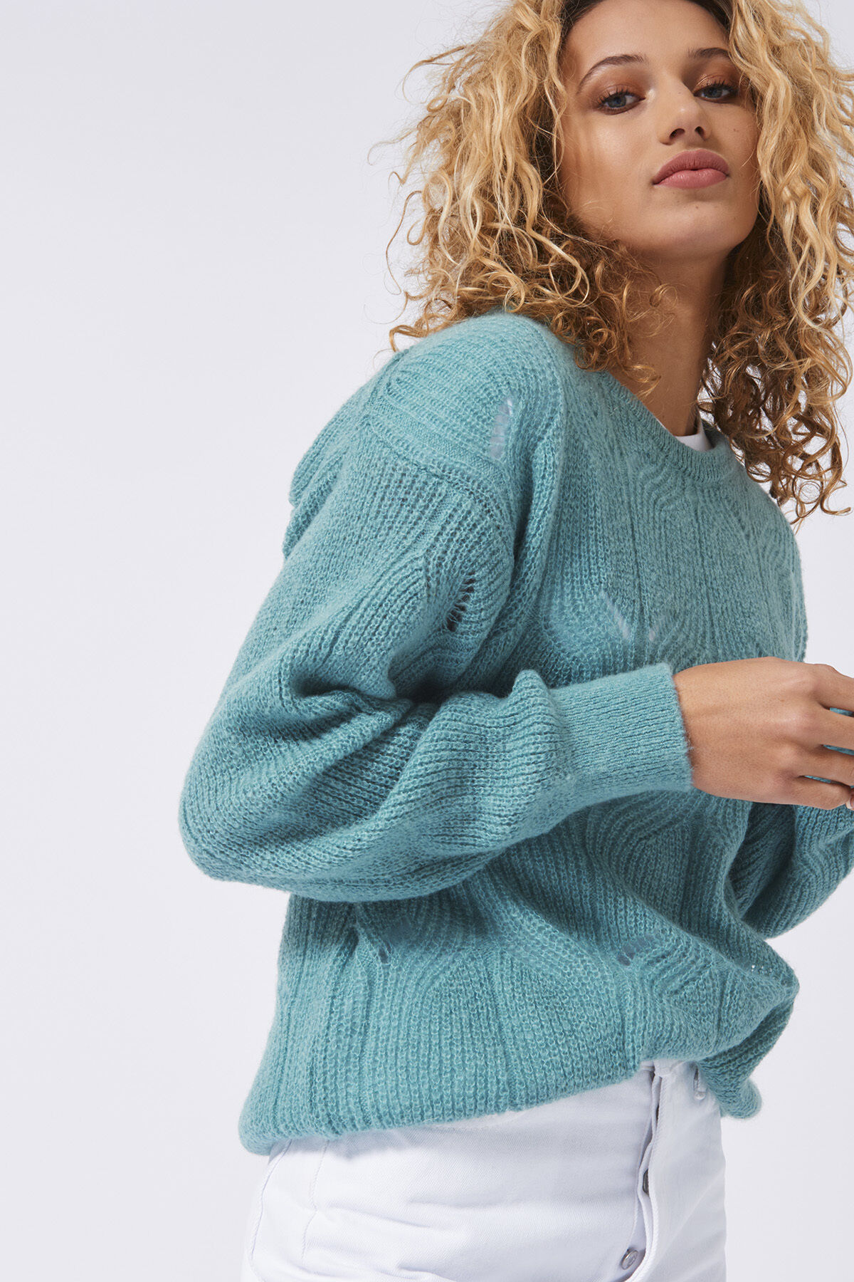 Women Jumper Kami Light green America Today