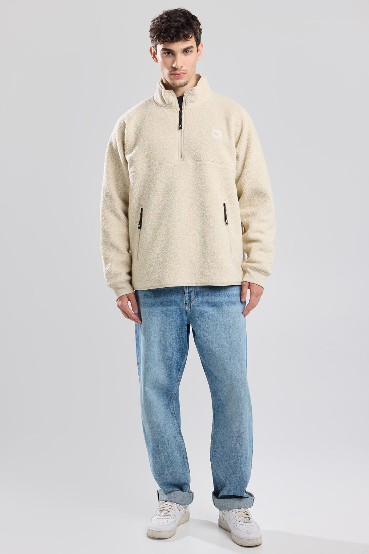 Men Sweater Stay Half Zip Kit America Today