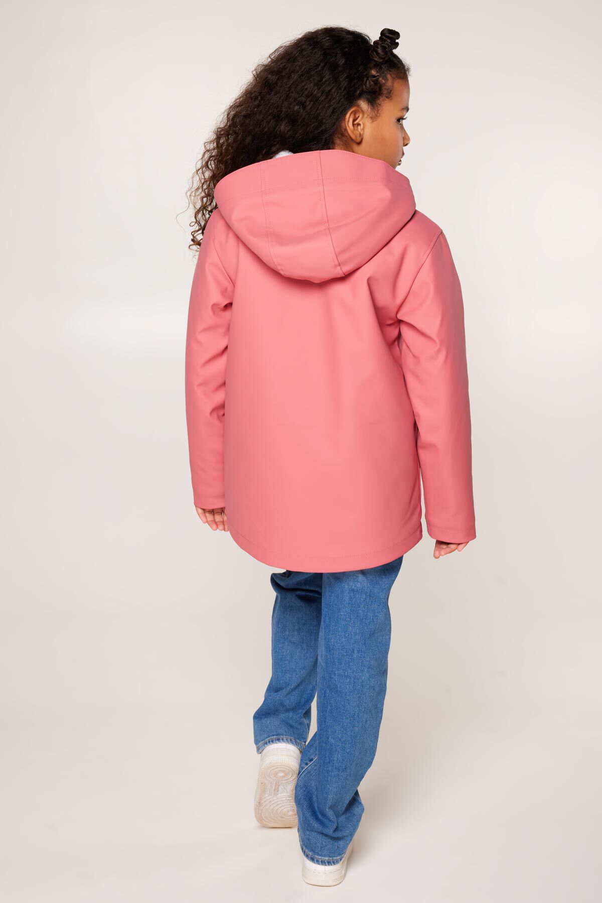 Meisjes Regenjas Janice Teddy JR Washed red