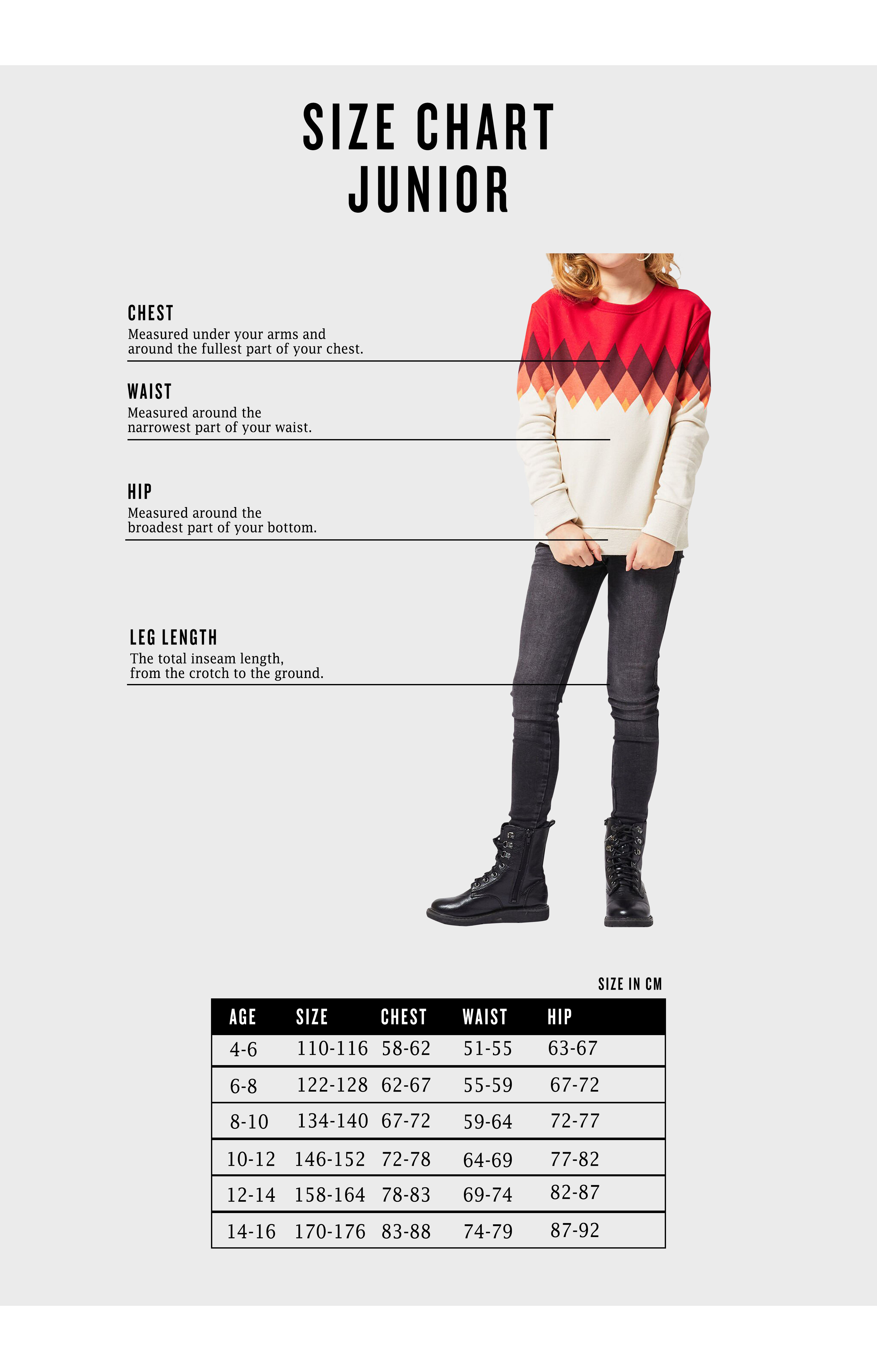 Size chart | America Today