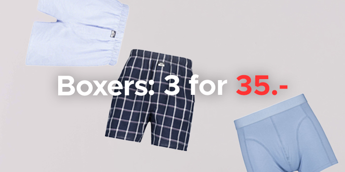 3 for 35 boxershorts