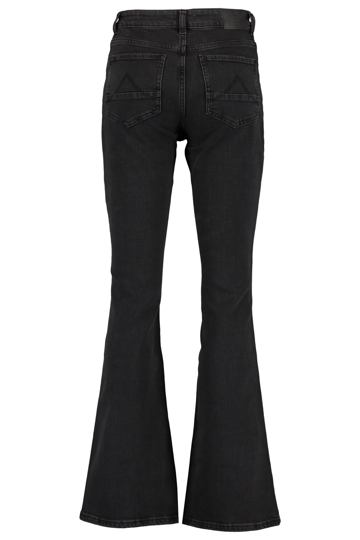 Dames Flared jeans high waist Washed black
