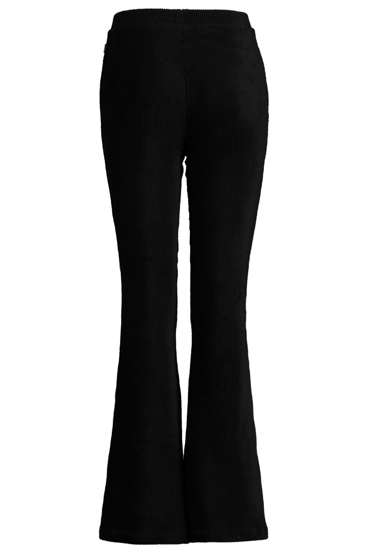 Girls Flared pants ribbed fabric Black 