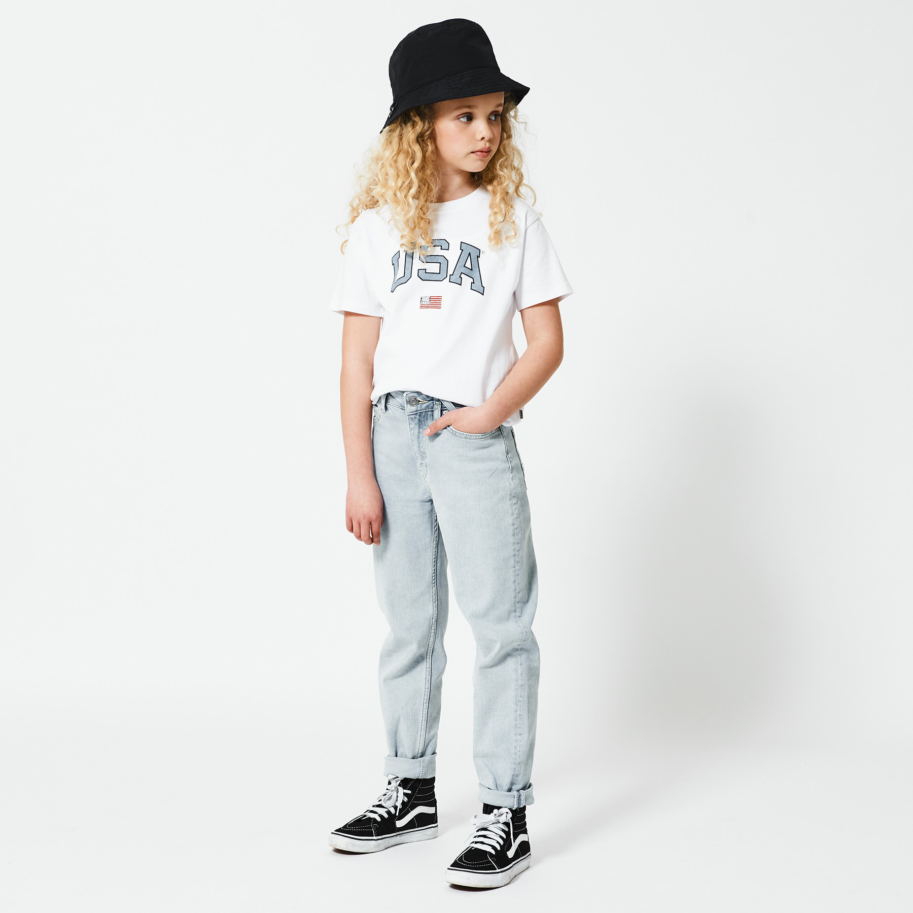Meisjes Loose fit jeans Blauw | America Today