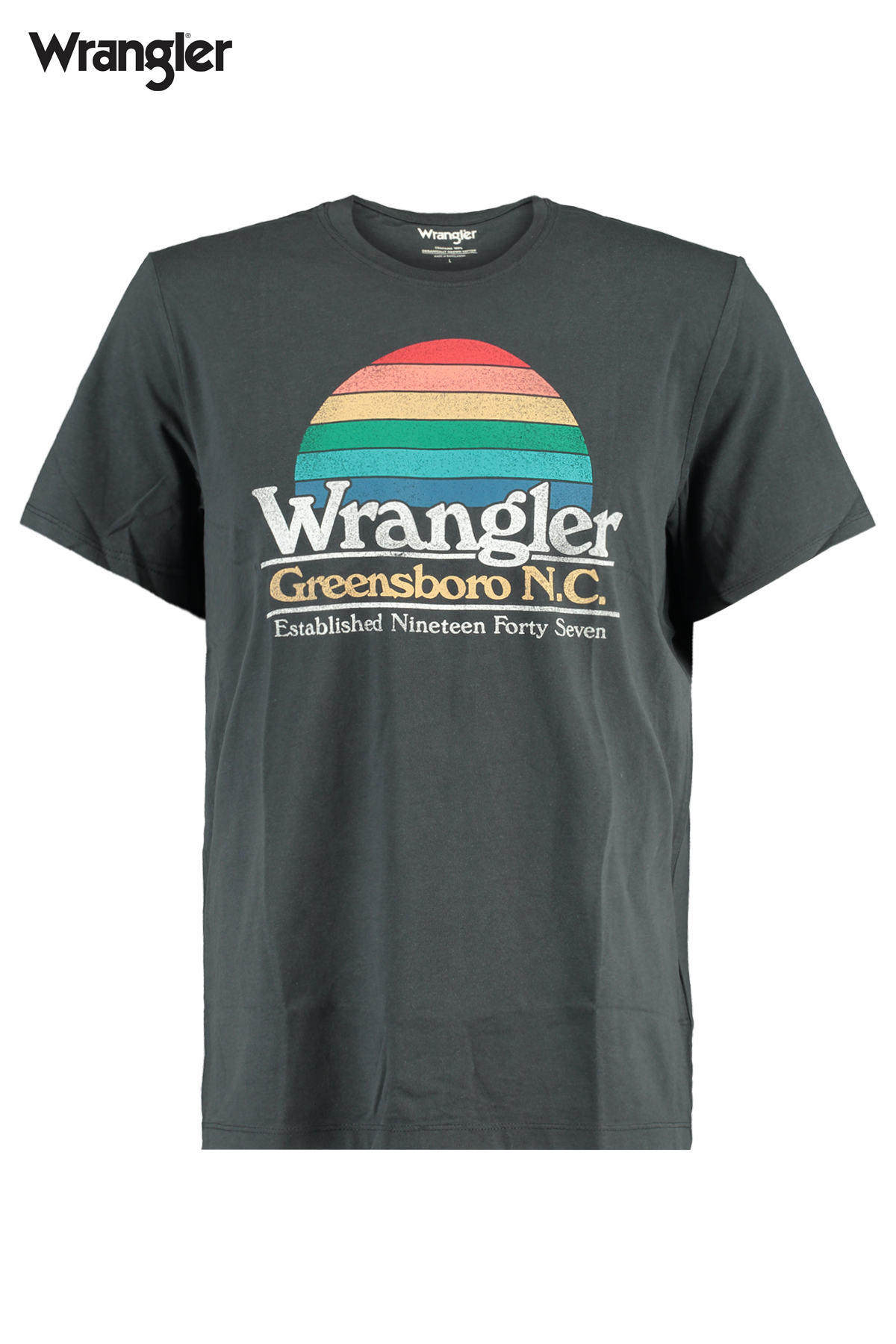 Men Wrangler T Shirt Graphic Tee Blue Buy Online
