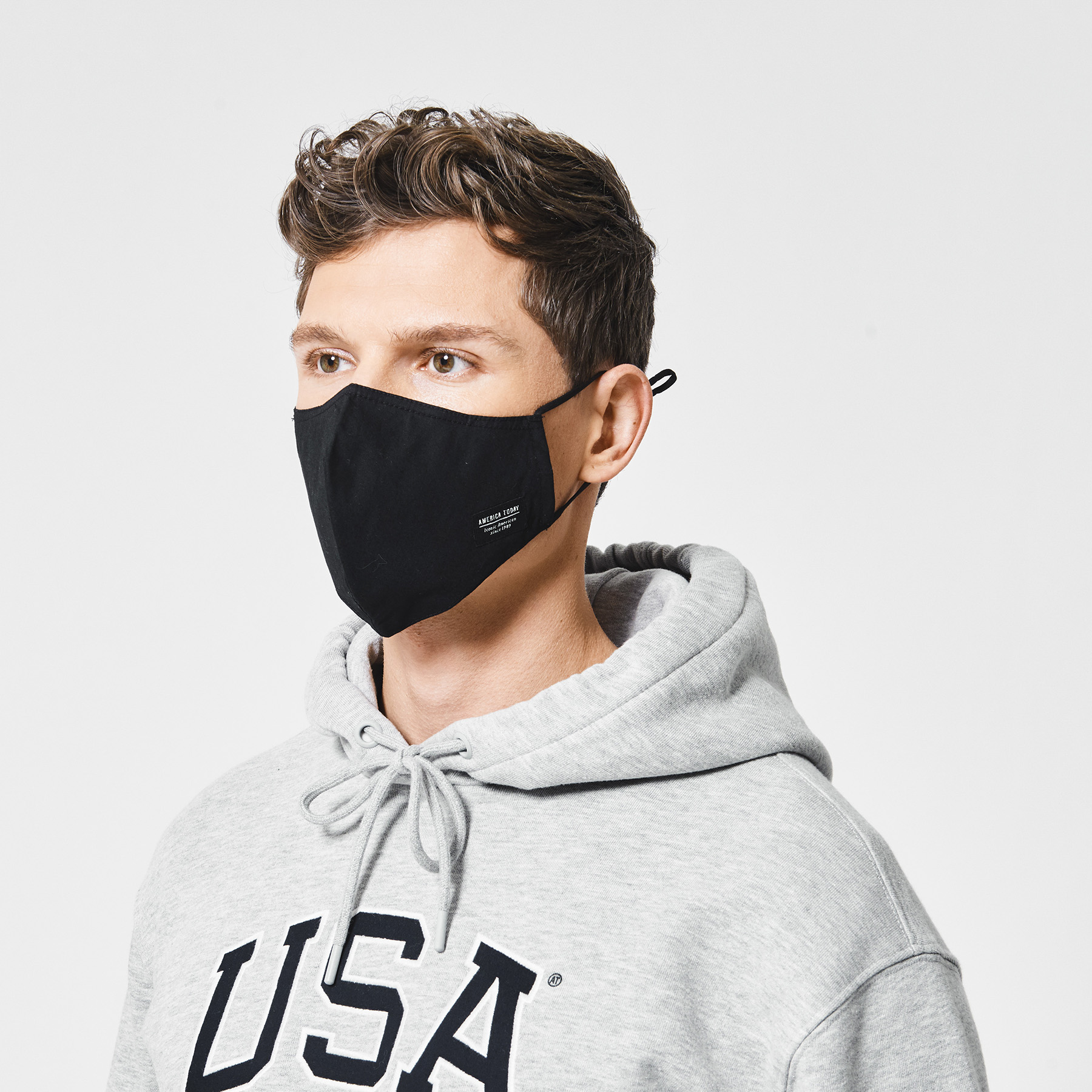 Heren Mondkapje Zwart | America Today