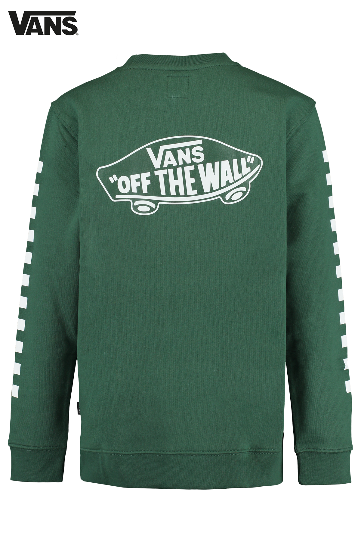 Boys Sweater Vans Ecposition check Pine green